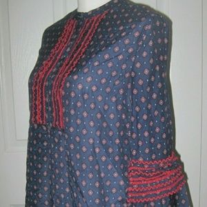 Embroidered Bell Sleeve Top J Crew 2